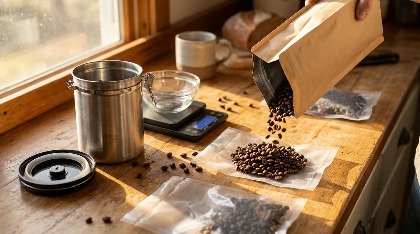 Vacuum Sealing Coffee Beans: Sealer, Canister, or Freezer