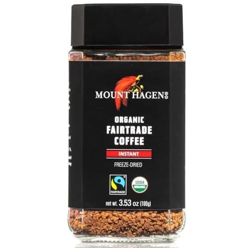 Mount Hagen Organic Freeze Dried Instant Coffee, 3.53 oz Jar