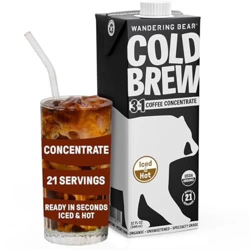 Wandering Bear Organic Cold Brew Concentrate, 32 fl oz Box