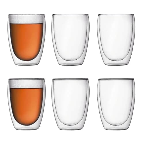 Bodum Pavina Double Wall Glasses (Set of 6, 12 oz)