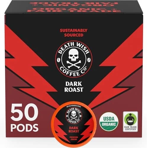Death Wish Death Wish Dark Roast, 50 ct