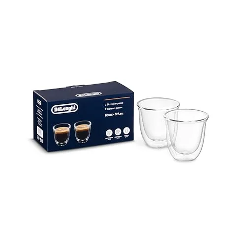 De'Longhi Double Wall Espresso Glasses (Set of 2)