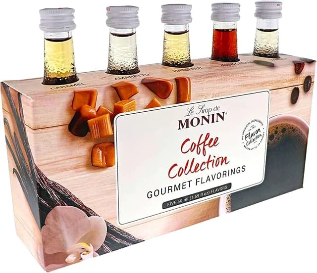 Monin Coffee Collection Mini Syrups, 5 × 50 ml