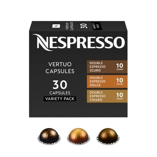 Nespresso Nespresso Vertuo Double Espresso Variety, 30 ct