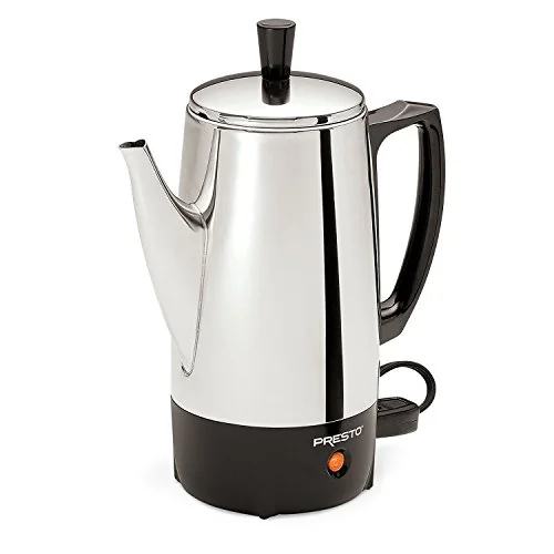 Presto 02811 12-Cup Stainless Steel Electric Percolator