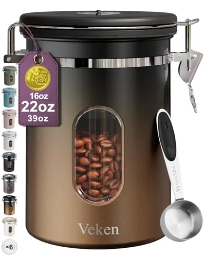 Veken Coffee Canister with Date Tracker