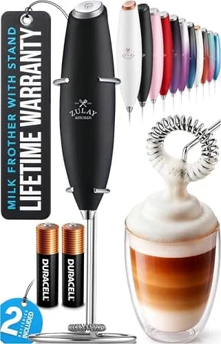 Zulay Kitchen Handheld Milk Frother